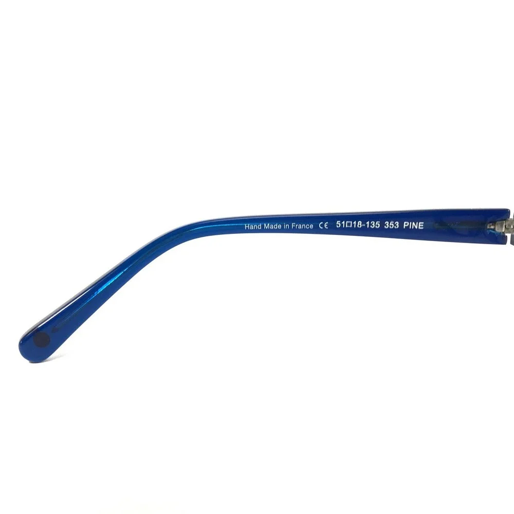 Morgenthal Frederics Eyeglasses Frames 353 PINE Clear Blue Fade 51-18-135